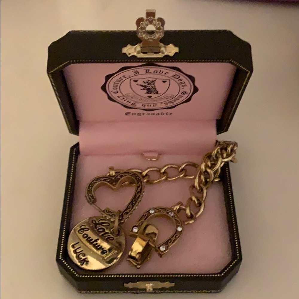 Juicy couture lucky horseshoe gold bracelet